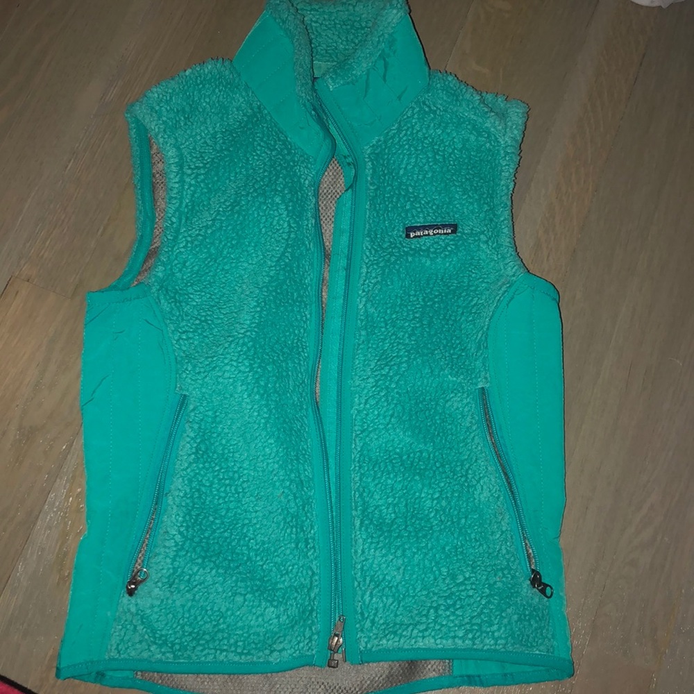 TEAL PATAGONIA VEST SIZE XS WOMENS RETRO PILE